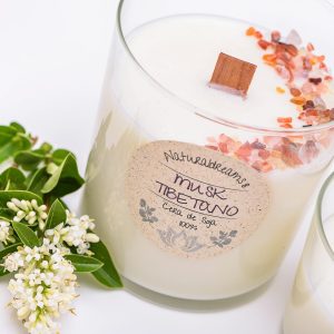 Vela Cera De Soja Musk Tibetano 250 gr