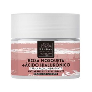 Crema Facial Rosa Mosqueta y Acido Hialurónico 50ml Banban