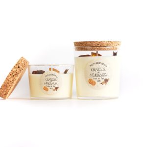 Vela Cera De Soja Canela y Naranja 250 gr