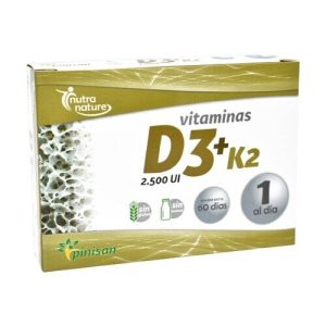 Vitamina D3 + K2 60caps Pinisan