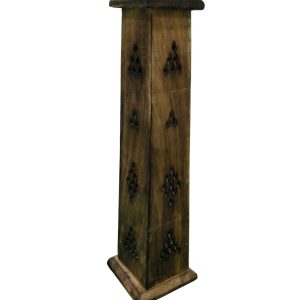 Porta Incienso Torre Madera Esotérica