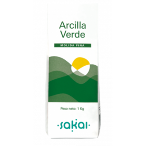 Arcilla Verde Molida Fina 1kg Sakai