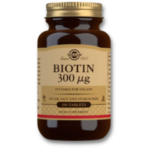 Biotina 300mcg 100comp Solgar