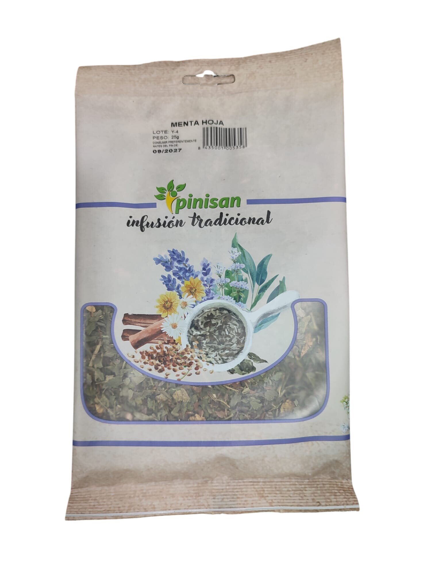 Menta Hojas 25gr Pinisan