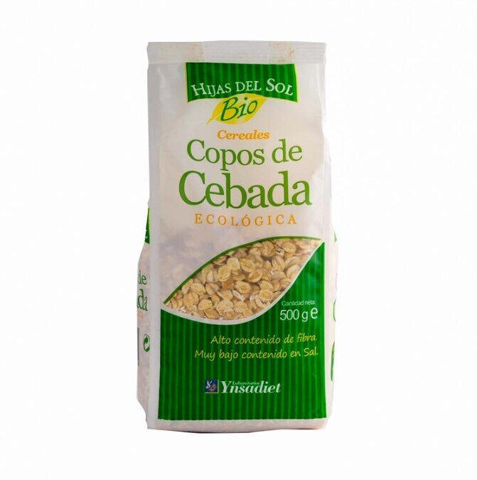 Copos De Cebada Bio 500gr Ynsadiet - Imagen 2