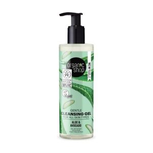 Gel limpiador facial suave aloe y aguacate 200ml Organic shop