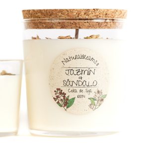 Vela Cera De Soja Jazmin Y Sandalo 250 gr