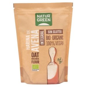 Harina de Avena Integral Sin Gluten Bio 500gr Naturgreen