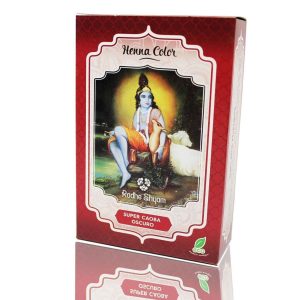 Henna Super Caoba Oscuro Radhe Shyam polvo 100gr