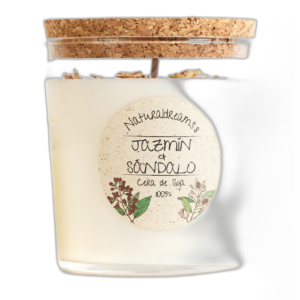 Vela Cera De Soja Jazmin Y Sandalo 250 gr