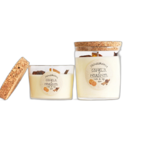 Vela Cera De Soja Canela y Naranja 250 gr