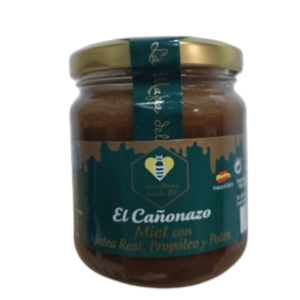 Miel El Cañonazo con Jalea Real, Propoleo y Polen 250gr