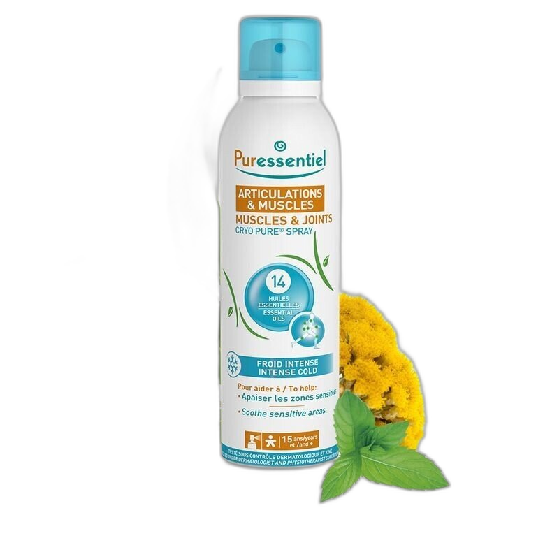 Spray cryo pure articulaciones y músculos 150ml Puressential