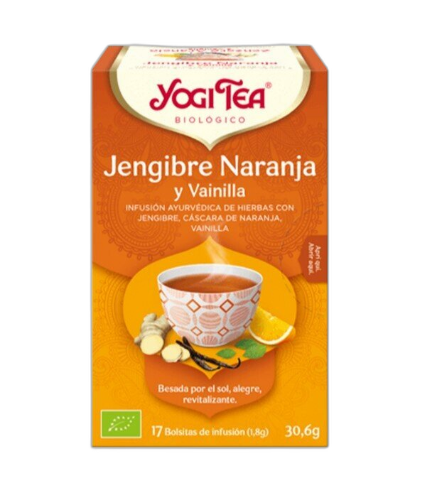 Yogi Tea Jengibre Naranja y Vainilla Infusion 17 Filtros