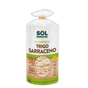 Tortitas de Trigo Sarraceno Bio Sin Gluten 100gr Sol Natural