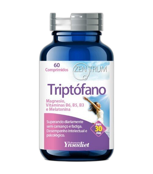 Triptofano con Melatonina, Magnesio y Vitaminas B6,B5,B3 60Comp Ynsadiet
