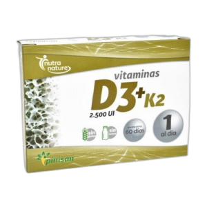 Vitamina D3 + K2 60caps Pinisan