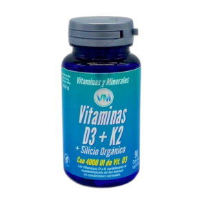 Vitamina D3 + K2 + Silicio Orgánico 90 caps Ynsadiet