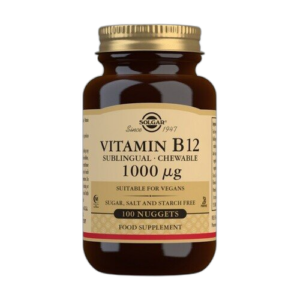 Vitamina B12 100 comprimidos sublinguales/masticables de 1000μg Solgar