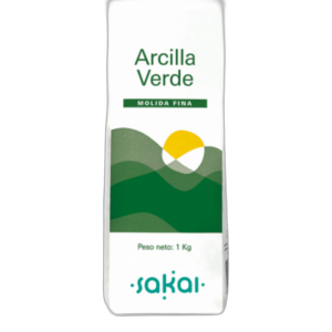 Arcilla Verde Molida Fina 1kg Sakai