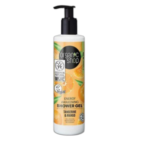 Gel de Ducha Energizante y Revitalizant Mandarina y Mango 280ml Organic Shop