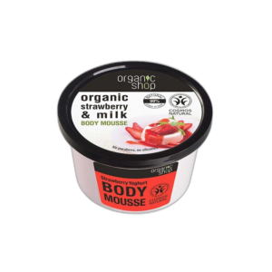 Mousse Corporal Fresa Organica y Leche 250ml Organic Shop