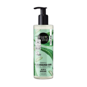 Gel limpiador facial suave aloe y aguacate 200ml Organic shop